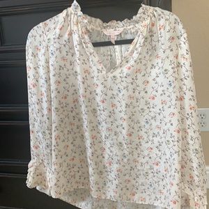 Rebecca Taylor floral silk blouse